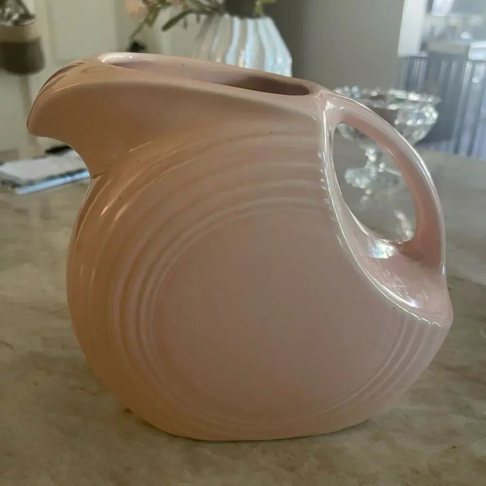 Vintage Fiesta Apricot disc pitcher